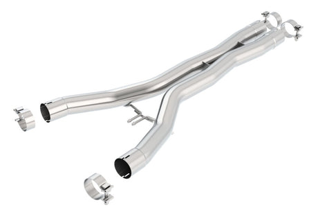 Borla 2014 Chevy Corvette Stingray X-Pipes (Smog Legal Cut and Clamp) - View 2 | Dirty Garage