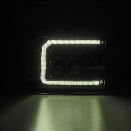 2005-2007 Super Duty Nova-Series LED Projector Alpha Black Headlights - View 3 | Dirty Garage