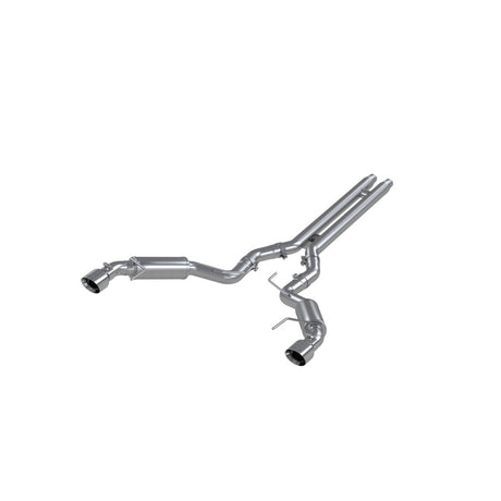 2015-2017 Mustang GT 5.0 3" Cat Back Dual Split Rear Race Version 4.5" Tips Aluminized - View 2 | Dirty Garage