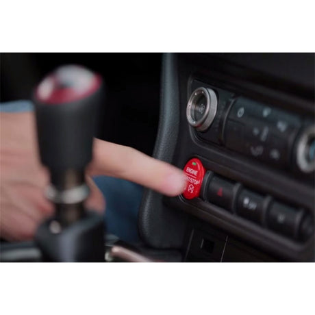 2015-2017 Mustang Red Starter Button Installation Kit - View 3 | Dirty Garage