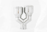 Universal T304 SS Dual Tip 4" OD 2.5" Inlet - View 2 | Dirty Garage
