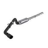 2019 Ranger Ecoboost 2.3L 4" OD Tip Single Side Exit 3" Black Coated Cat Back | Dirty Garage