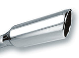 Borla 2.25in Inlet 4in Round Rolled Angle Cut x 12in Long Embossed Exhaust Tip | Dirty Garage