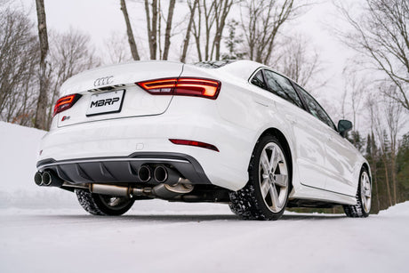 2015-2018 Audi S3 304SS 3" Quad Split Rear Exit C/B System - View 4 | Dirty Garage