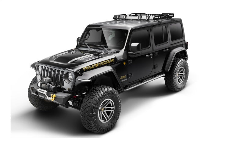 2018-2021 Wrangler JL 2-Door & 4-Door Black Flat Style Flares 4-Piece | Dirty Garage