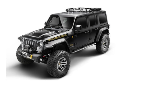 2018-2021 Wrangler JL 2-Door & 4-Door Black Flat Style Flares 4-Piece | Dirty Garage