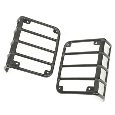 Rugged Ridge 07-18 Jeep Wrangler Textured Black Tail Light Euro Guards - View 4 | Dirty Garage