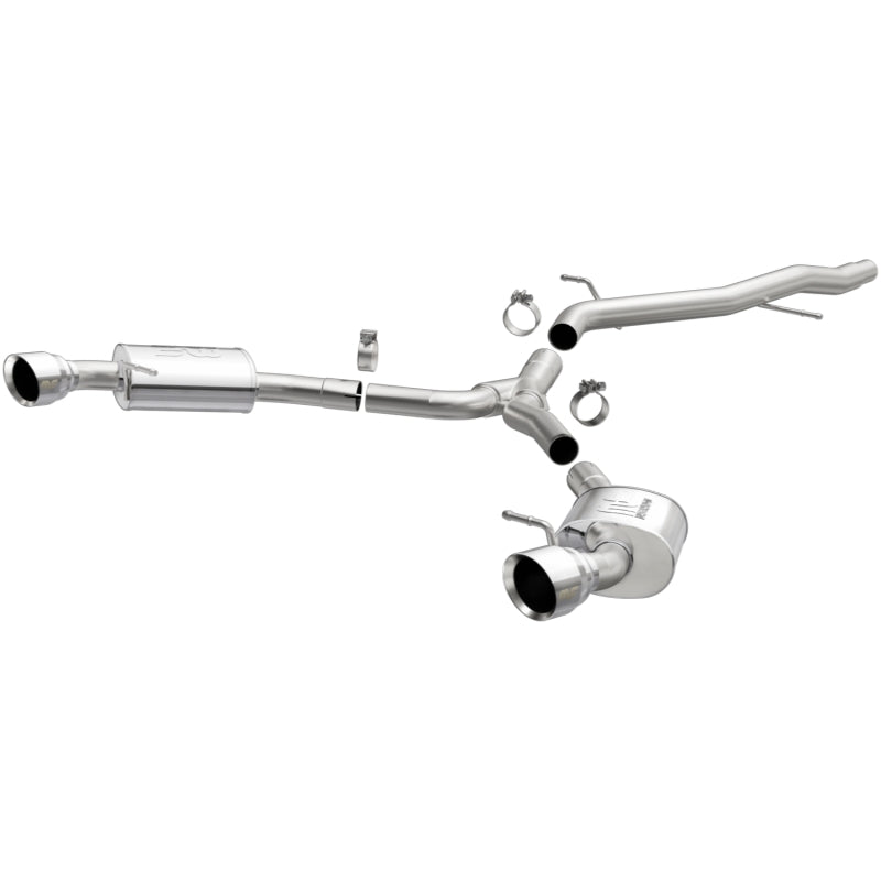 2018-2019 Audi A5 Dual Exit Polished Stainless Steel Catback Exhaust 3in Main Piping Diameter | Dirty Garage