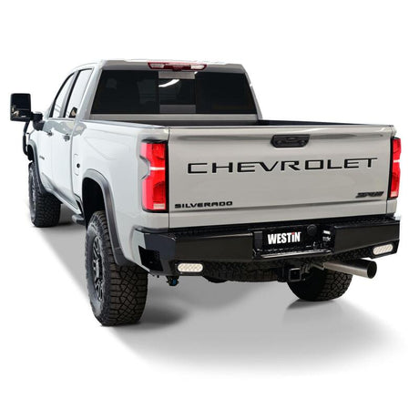 2019-2026 GM 1500 HDX Bandit Black Rear Bumper - View 3 | Dirty Garage