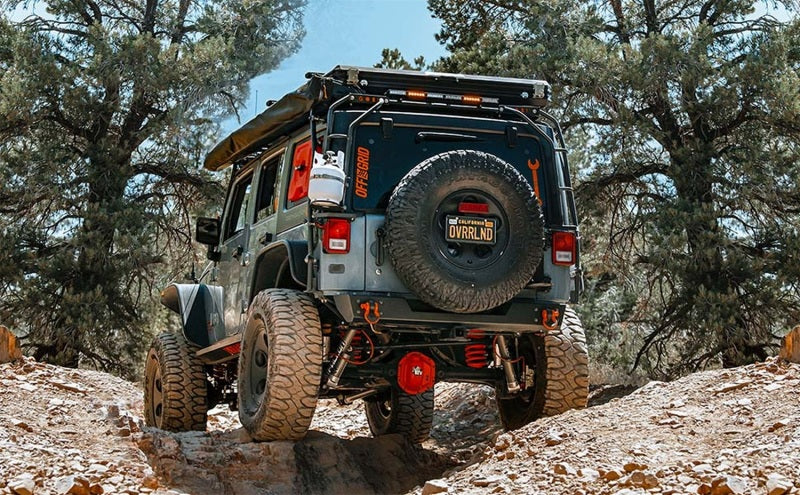 2012-2018 Wrangler 2.5in Overland Series Cat Back Exhaust - View 3 | Dirty Garage