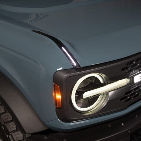 2022-2026 Bronco Luminix DRL LED Lights w/ Pair of Hood Limb Riser Replacements | Dirty Garage