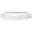 Universal Muffler Mag Stainless Steel 14x4x4 2.25x2.25 C/C | Dirty Garage