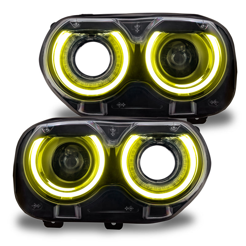 2015-2021 Challenger RGB+W Headlight DRL Upgrade Kit ColorSHIFT+W - View 4 | Dirty Garage