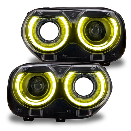 2015-2021 Challenger RGB+W Headlight DRL Upgrade Kit ColorSHIFT+W - View 4 | Dirty Garage