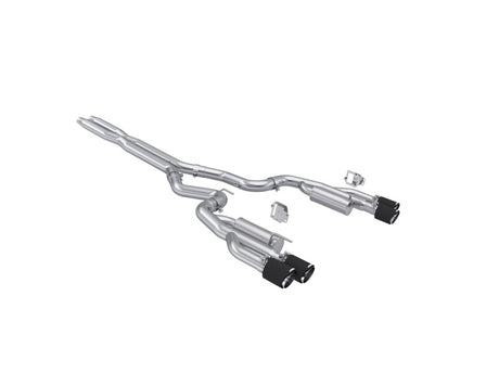2024-2026 Mustang 5.0L T304 SS 3" Cat Back Exhaust Quad Carbon Fiber Tips Valve Delete | Dirty Garage