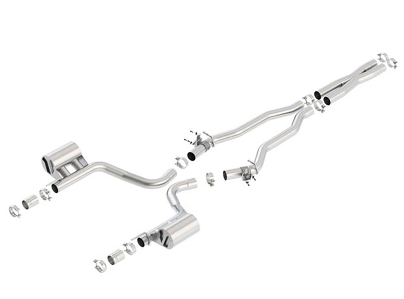 Borla 2015 Dodge Challenger Hellcat 6.2L V8 ATAK Catback Exhaust No Tips Factory Valance | Dirty Garage