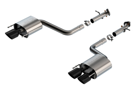 Borla 15-24 Lexus RC F Axle-Back Exhaust System S-Type - Black Chrome | Dirty Garage