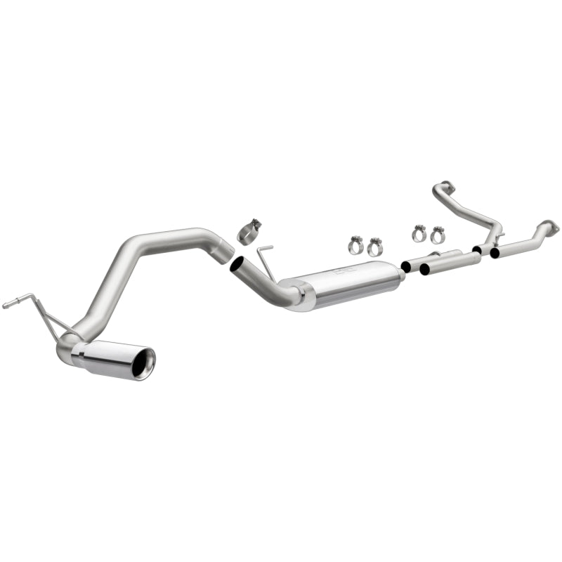 2007-2015 Titan V8 CatBack Single MF Polished Stainless Steel Exhaust | Dirty Garage