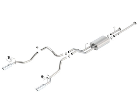 Borla 14-15 Toyota Tundra 4.6L/5.7L Crew Max SB DC SB Touring Cat Back Exhaust Dual Split Rear Exit | Dirty Garage