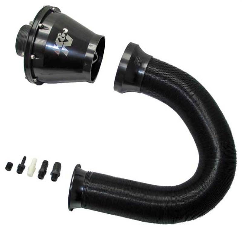 Universal Apollo Black Cold Air Intake - 70mm OD FLG PP - View 2 | Dirty Garage