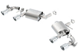 Borla 16 Chevy Camaro SS 6.2L w/ Dual NPP Atak Quad RD RL Tips Dual Exit Rear Section Exhaust | Dirty Garage