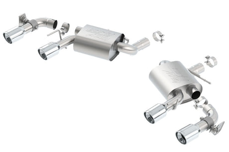 Borla 16 Chevy Camaro SS 6.2L w/ Dual NPP Atak Quad RD RL Tips Dual Exit Rear Section Exhaust | Dirty Garage