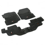 Rugged Ridge Floor Liner Front/Rear Black 1976-1986 Jeep CJ-7 / Jeep Wrangler 87-95 / YJ - View 2 | Dirty Garage