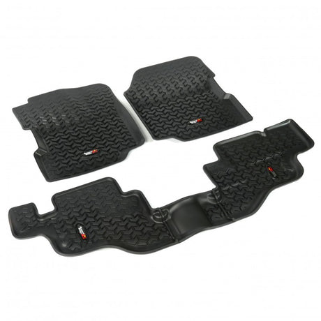 Rugged Ridge Floor Liner Front/Rear Black 1976-1986 Jeep CJ-7 / Jeep Wrangler 87-95 / YJ - View 2 | Dirty Garage