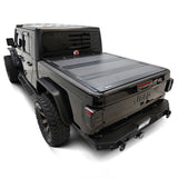 Westin 20-22 Jeep Gladiator JT 4WD 5ft. Bed Hard Tri-Fold Tonneau Cover - Black - View 4 | Dirty Garage