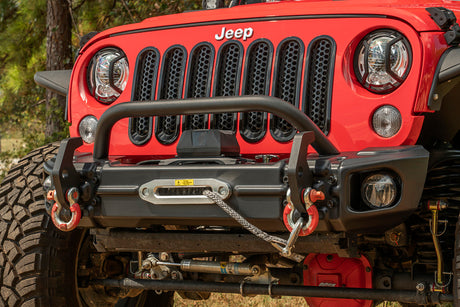 Rugged Ridge Arcus Front Bumper Set W/ Overrider 2018 Jeep Wrangler JK - View 5 | Dirty Garage