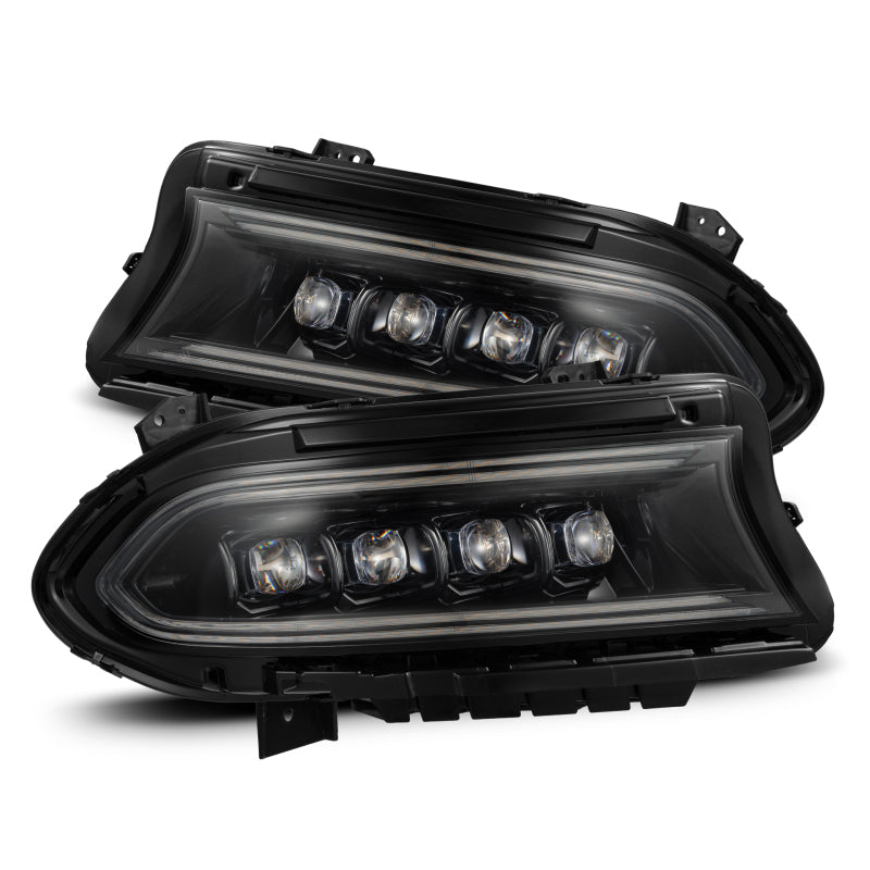 2015-2023 Charger Nova-Series LED Projector Alpha-Black Headlights Sequential Signal Switchback DRL | Dirty Garage