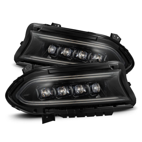 2015-2023 Charger Nova-Series LED Projector Alpha-Black Headlights Sequential Signal Switchback DRL | Dirty Garage