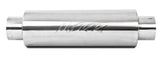 MBRP Universal Quiet Tone Muffler 5in Inlet /Outlet 8in Dia Body 31in Overall - View 2 | Dirty Garage