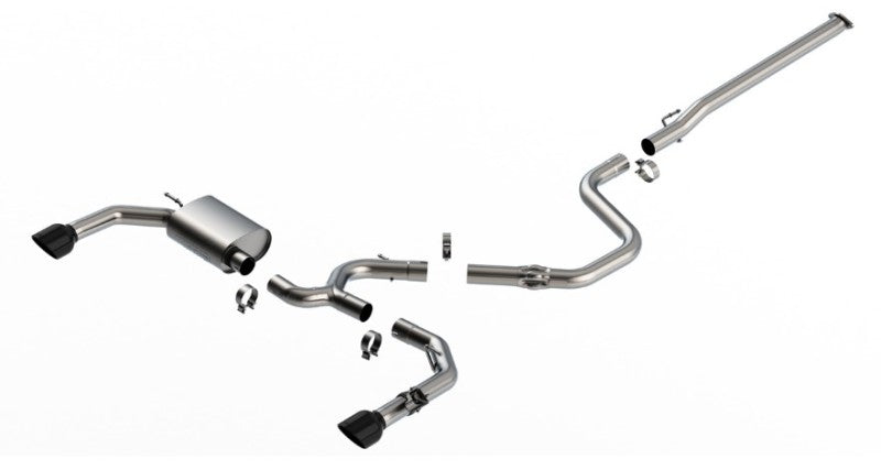 Borla 22-23 Hyundai Elantra N 2.0L 4 CYL. Turbo AT/MT ATAK Catback Exhaust Black Chrome - View 2 | Dirty Garage