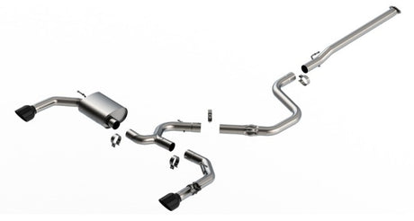 Borla 22-23 Hyundai Elantra N 2.0L 4 CYL. Turbo AT/MT ATAK Catback Exhaust Black Chrome - View 2 | Dirty Garage