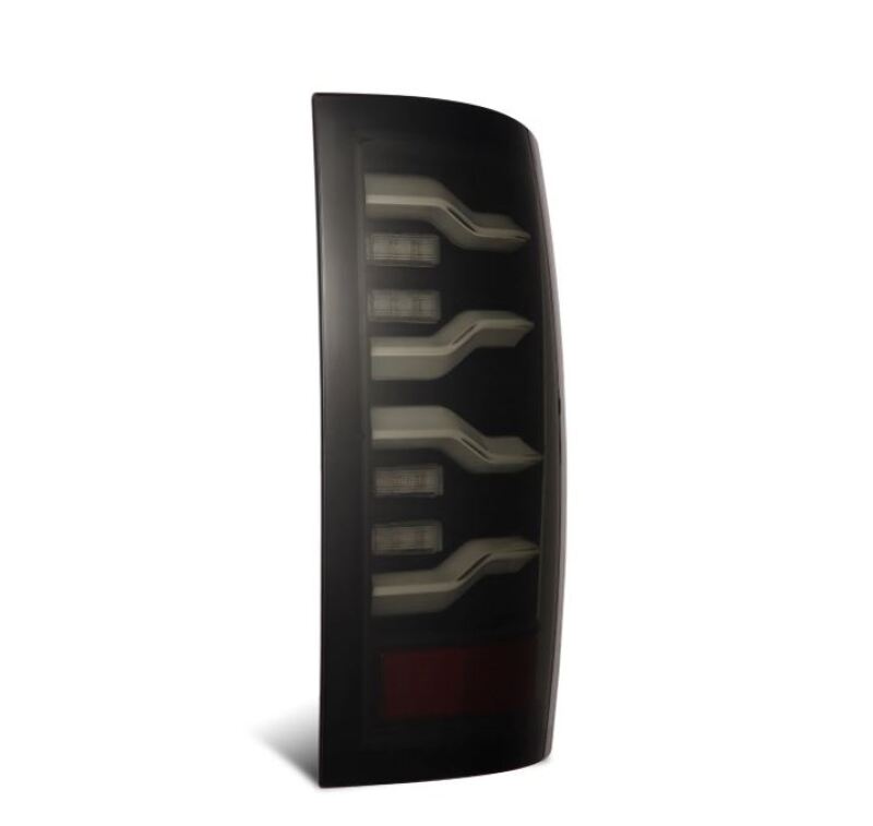 2009-2018 Ram HD Luxx-Series LED Tail Lights Alpha-Black with Activation Light and Sequential Signal - View 3 | Dirty Garage