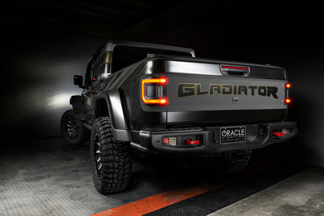 2020-2025 Gladiator JT Flush Mount LED Tail Lights Tinted Lens - View 9 | Dirty Garage