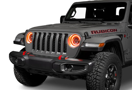 2007-2017 Wrangler Gladiator 7in High Powered LED Headlights Pair Dynamic - View 8 | Dirty Garage