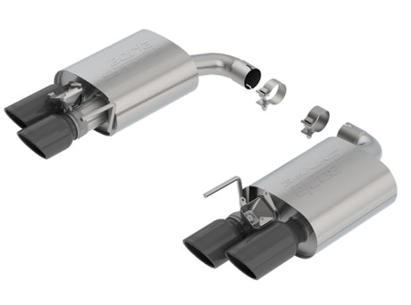 Borla 18-19 Ford Mustang GT 5.0L AT/MT 2.5in S-Type Axle Back Exhaust w/ Valves - Black Chrome Tips | Dirty Garage