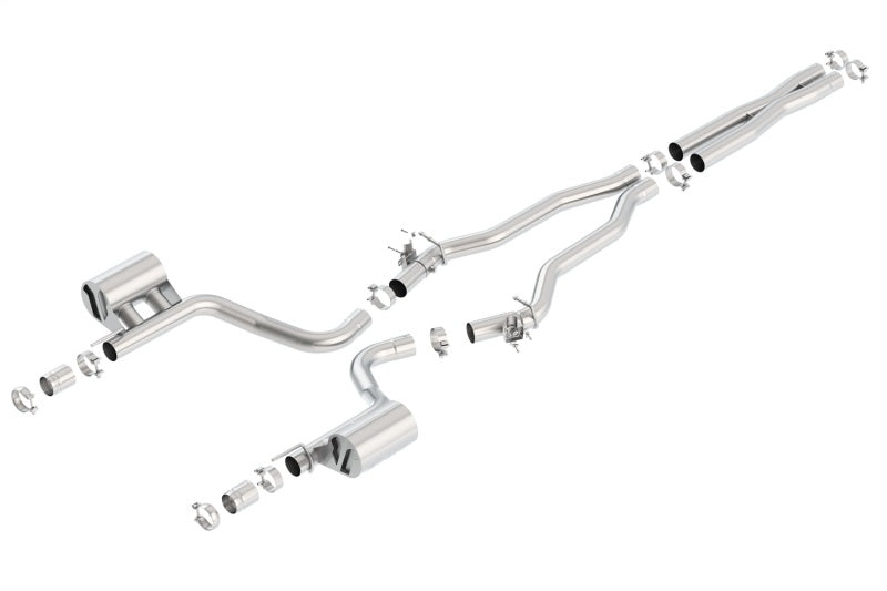 Borla 2015 Dodge Charger Hellcat 6.2L V8 ATAK Catback Exhaust w/ Valves No Tips Factory Valance | Dirty Garage