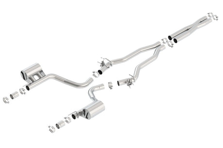Borla 2015 Dodge Charger Hellcat 6.2L V8 ATAK Catback Exhaust w/ Valves No Tips Factory Valance | Dirty Garage