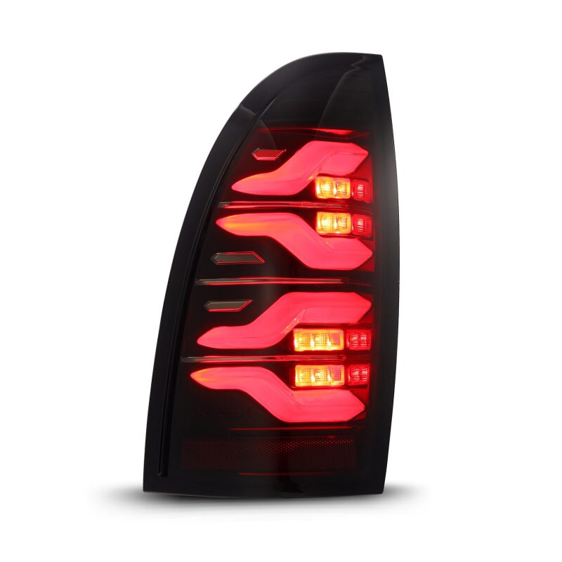 2005-2015 Tacoma Luxx-Series LED Tail Lights Black Red with Activation Light Sequential Signal - View 2 | Dirty Garage