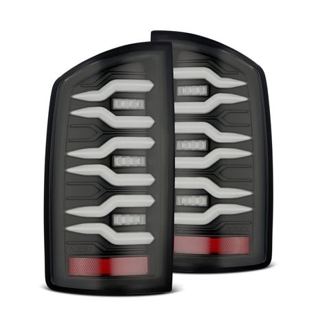 2002-2006 Ram 1500 HD Luxx-Series LED Tail Lights Pair Black | Dirty Garage