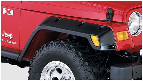 1997-2006 Jeep TJ Pocket Style Fender Flares 4pc - Black - View 3 | Dirty Garage