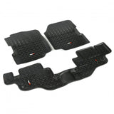 Rugged Ridge Floor Liner Front/Rear Black 1976-1986 Jeep CJ-7 / Jeep Wrangler 87-95 / YJ - View 3 | Dirty Garage