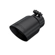 Universal 3" Round x 4" Inlet OD Dual Walled Angled Black Tip | Dirty Garage