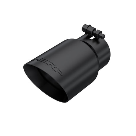 Universal 3" Round x 4" Inlet OD Dual Walled Angled Black Tip | Dirty Garage