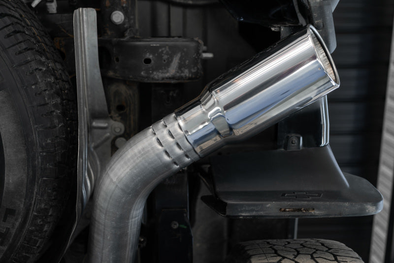 2020- GMC HD 6.6L Duramax 4" Mand Bent Tubing Pro-Ser Cat Back Single Side 304 - View 2 | Dirty Garage
