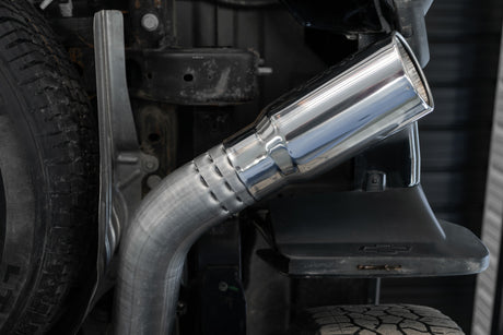 2020- GMC HD 6.6L Duramax 4" Mand Bent Tubing Pro-Ser Cat Back Single Side 304 - View 2 | Dirty Garage