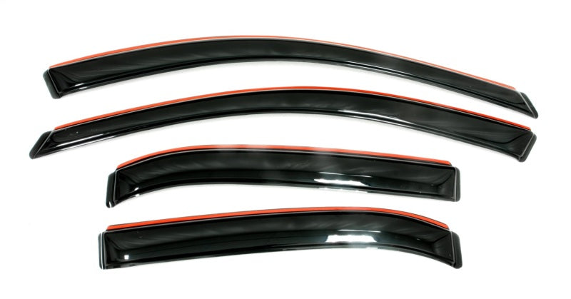 2007-2010 Chrysler Aspen Front and Rear Window Deflectors Smoke 4-Piece - View 10 | Dirty Garage
